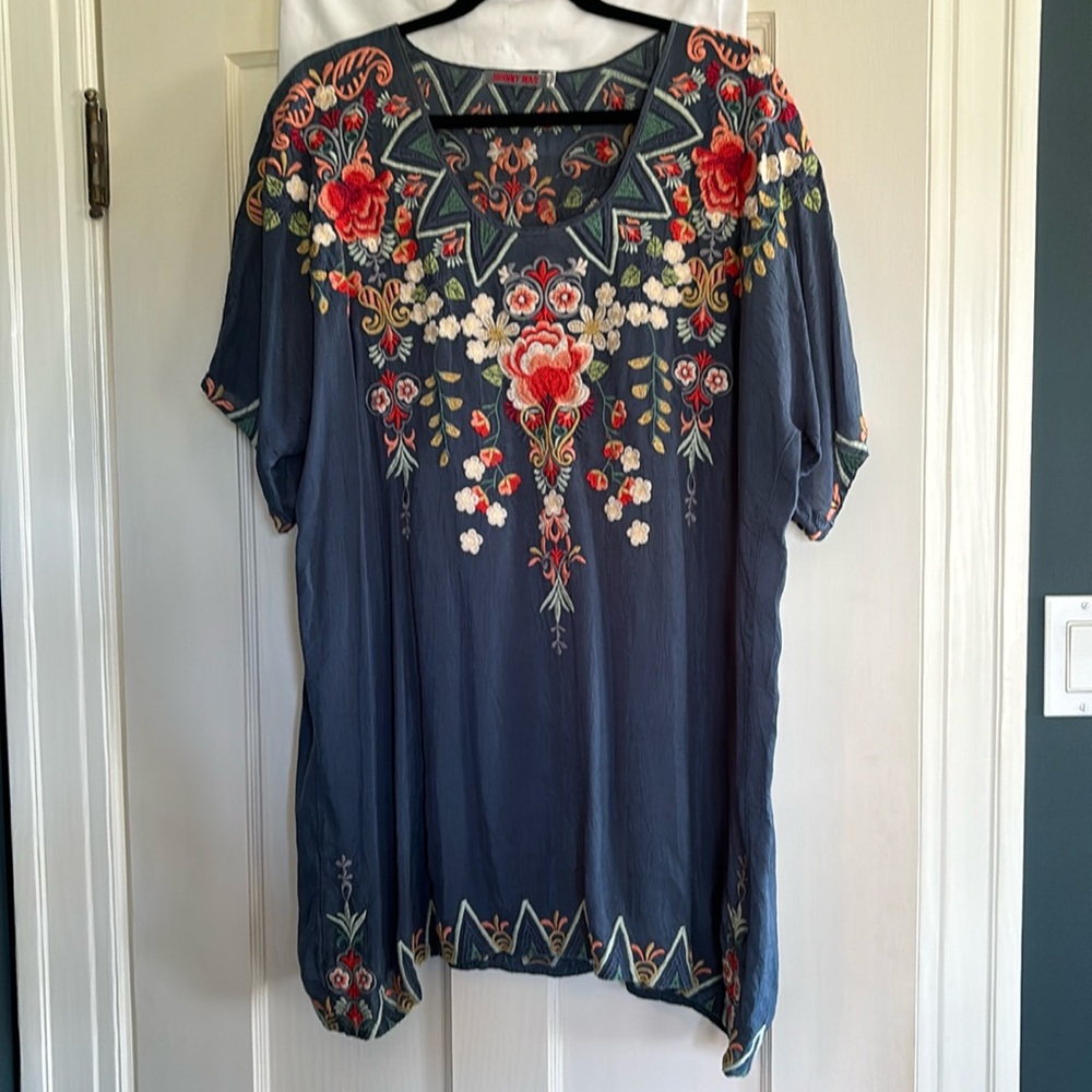Johnny Was embroidered top